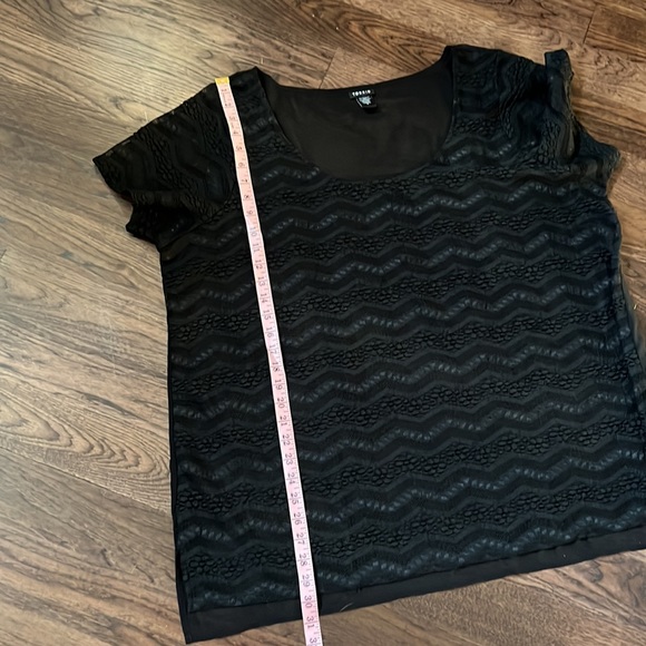 Torrid Sheer Black Blouse - Picture 6 of 10